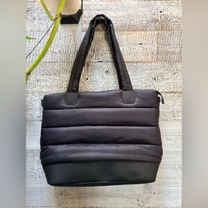 Lole | NWOT Large Quilted Black Puffer Tote Bag Carryall